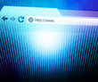 Illustration: Blue Browser Technology Concept Background Blue Browser Technology Concept Background
