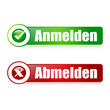 Anmelden & Abmelden Buttons