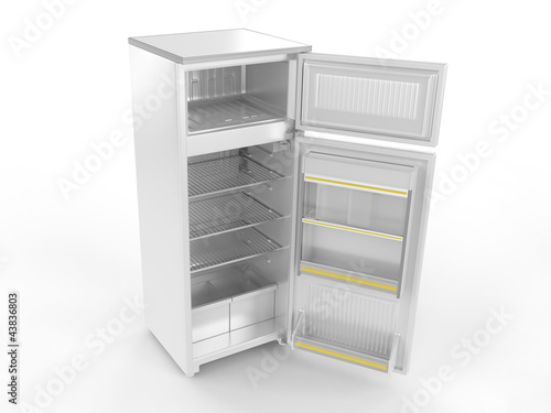 Illustration: Refrigerator (open) Refrigerator (open)