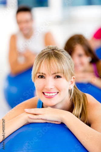 Photo: Beautiful Pilates woman Beautiful Pilates woman