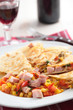Quesadilla with ham