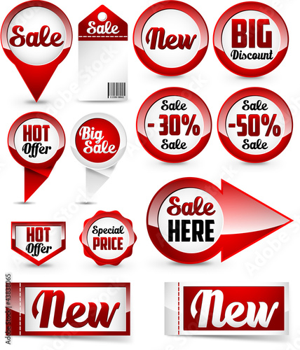 Vektor: Sale set Sale set