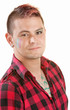 Man with Spiky Hair and Facepaint