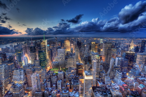 Photo: New York by night. New York by night.