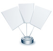 Vektor: Tree blank displays for adds Tree blank displays for adds