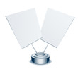 Vektor: Two blank displays for adds Two blank displays for adds
