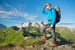 Wanderer in den Alpen