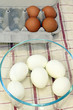 Eggs Boiled and Raw
