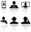 Communication icons