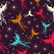 Vector: Phoenix birds figure pattern Phoenix birds figure pattern