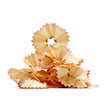pencil shavings and sharpener