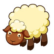 Cute sheep vector