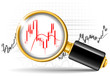 magnifier and stock chart