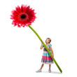 Kind mit Blume - Muttertag