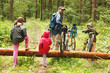 Photo: Wycieczka rowerowa - przeprawa przez powalone drzewo Wycieczka rowerowa - przeprawa przez powalone drzewo