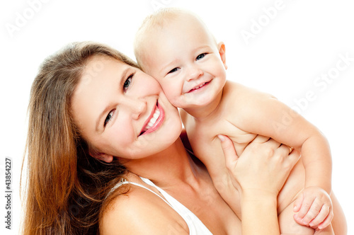 Photo: happy mom and baby happy mom and baby