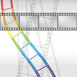 Abstract background with a film strip. Vector Eps 10.