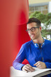Design professional with his work
