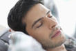 Close-up of a man sleeping