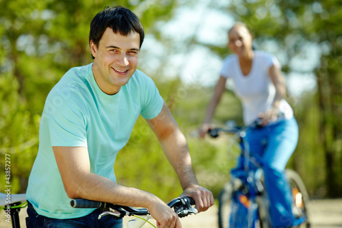Foto: Man on bicycle Man on bicycle
