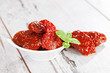 Delicious dried tomatoes.