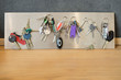 Assorted keys on a metal sheet