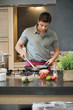Man preparing food in the kitchen