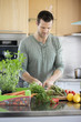 Man preparing food in the kitchen