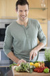 Man preparing food in the kitchen