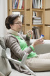 Woman reading a prescription