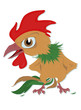 Indignant rooster