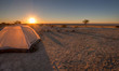 Sunset over the pans