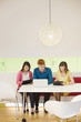 Business executives working in an office
