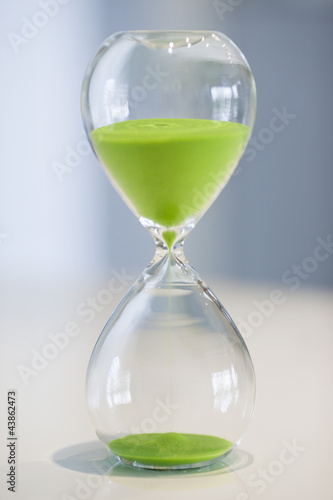 Photo: Close-up of an hourglass Close-up of an hourglass