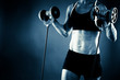 Foto: Torso of a young fit woman working out Torso of a young fit woman working out