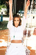 girl on carousel