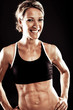 Foto: Young fit woman posing Young fit woman posing