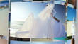 Montage 3D Images Caucasian Couple Wedding Day