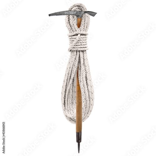 Photo: Eispickel mit Seil Eispickel mit Seil
