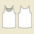 Blank singlet template