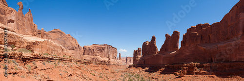 Photo: Panoramic view of Arches national park in Utah Panoramic view of Arches national park in Utah