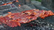 Barbecue Meat, closeup.