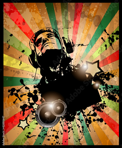 Vector: Club party flyer for music event and promotional posters. Club party flyer for music event and promotional posters.