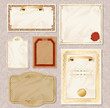 vintage labels set