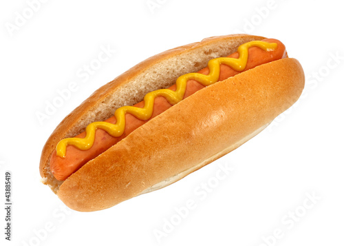 Photo: Hot dog with mustard Hot dog with mustard