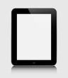 Realistic tablet pc computer with blank screen. Eps10
