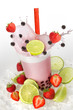Foto: Strawberry and Lemon Bubble Tea Splash Strawberry and Lemon Bubble Tea Splash