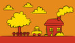Vector: Red Autumn Red Autumn