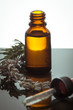 essential oil with lavender and rosemary
