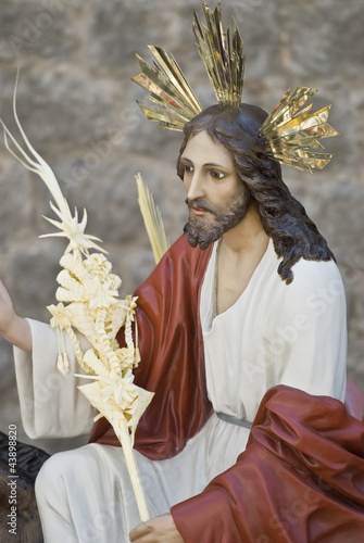 Photo: Imagen de Cristo en la procesión de las palmas. Imagen de Cristo en la procesión de las palmas.